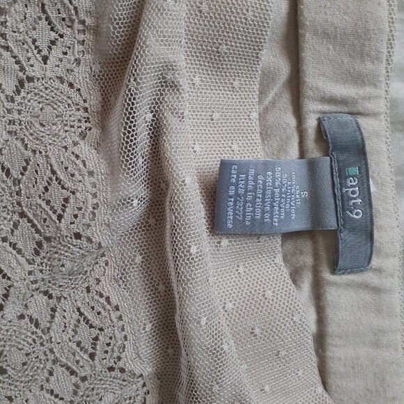 Apt.9 Skirt beige laced size S - Picture 2 of 3